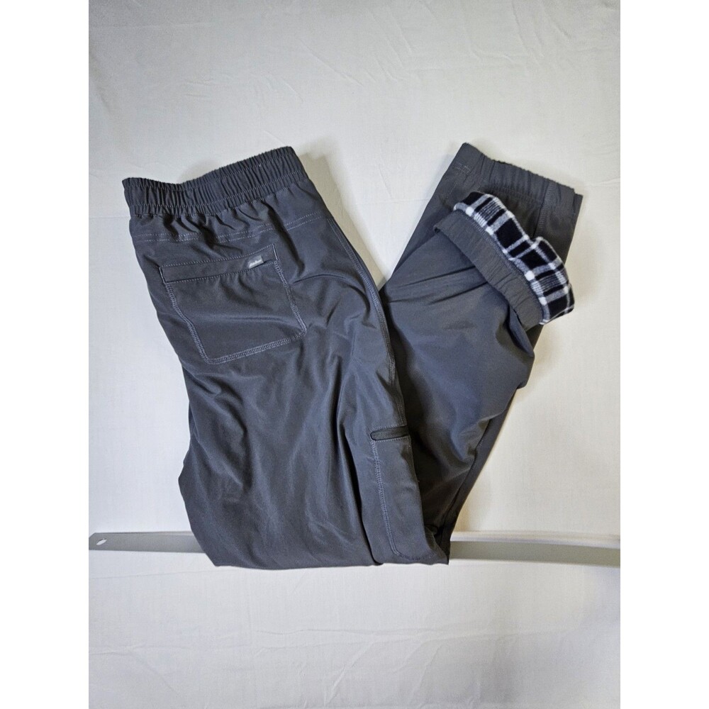 Eddie Bauer Pants Women's Size 16 Gray Cargo Fleece Lined Hiking Travex